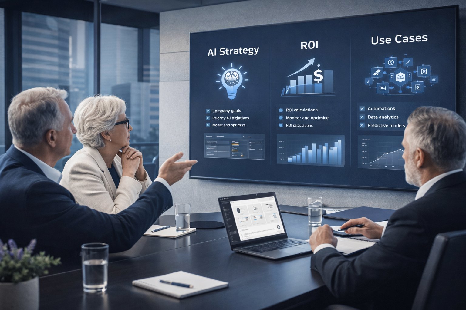 AI dla C-level i właścicieli: strategia, ROI i portfel use-case’ów