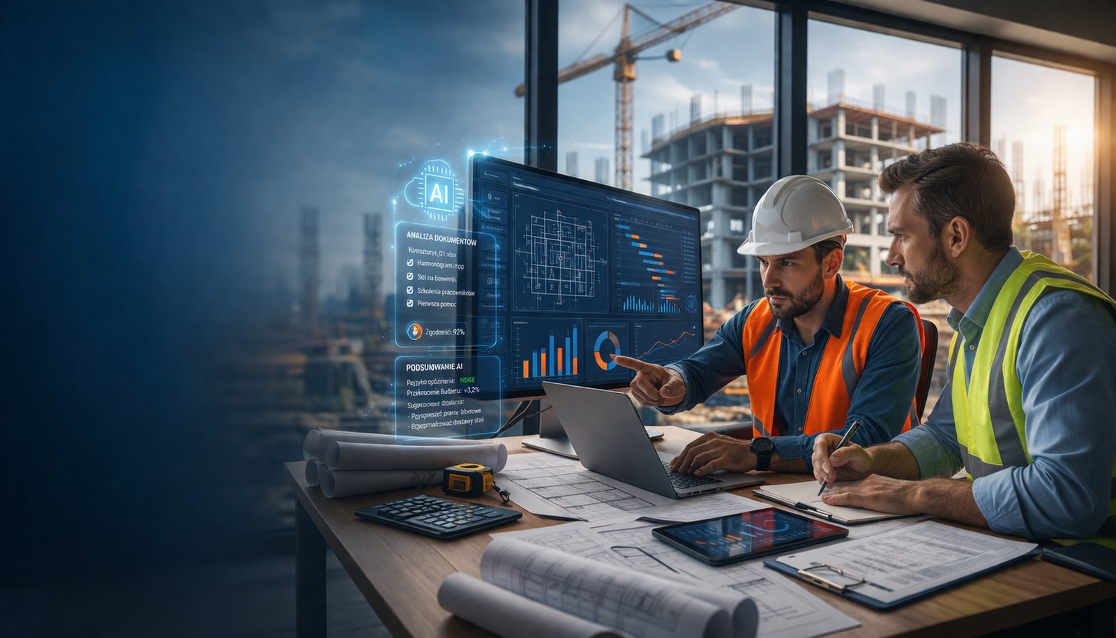 How to implement AI in a construction company: estimates, schedules, documents and H&S